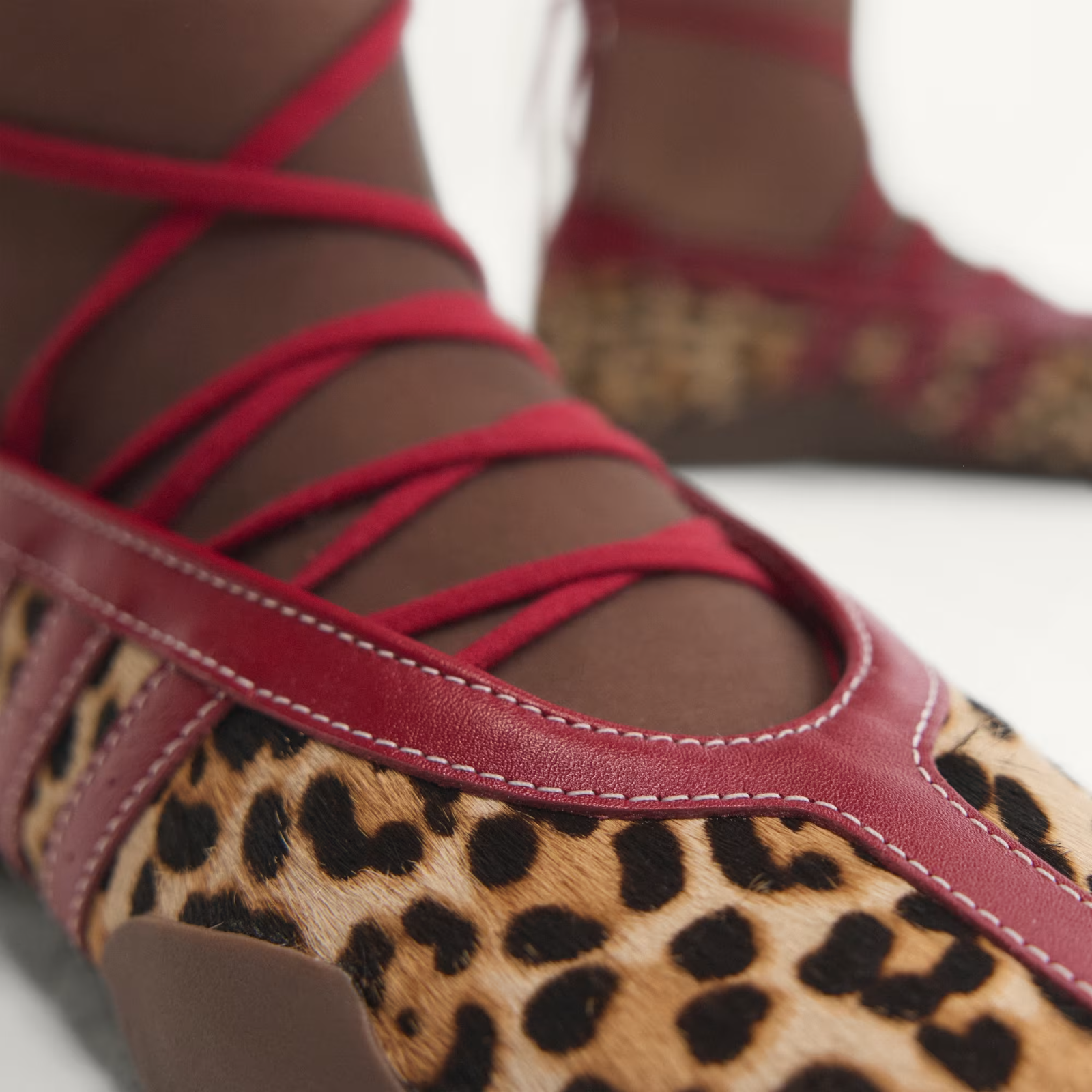 KJ0647 adidas Taekwondo Mei Ballet Pony Hair "Leopard" (Women's)