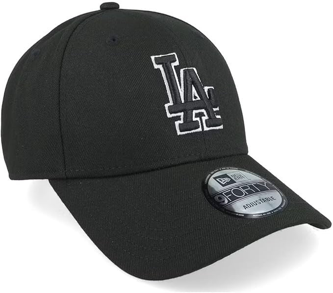 NEW ERA LA NYY 940 9FORTY League Basic Cap LA Black Black White
