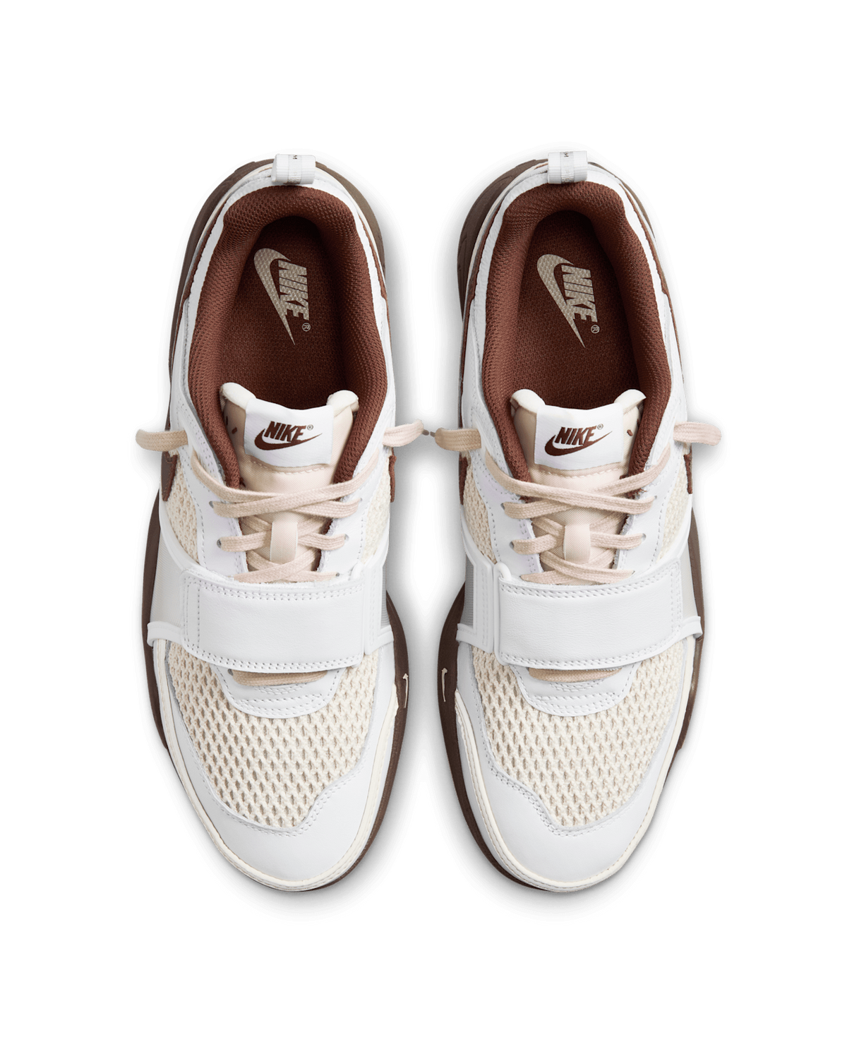 HQ3073-100 Travis Scott Nike Zoom Field Jaxx White and Light Chocolate (Men's)