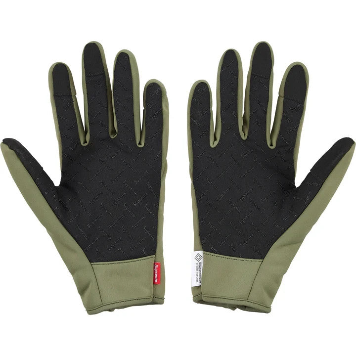 Supreme Windstopper Zip Gloves Olive