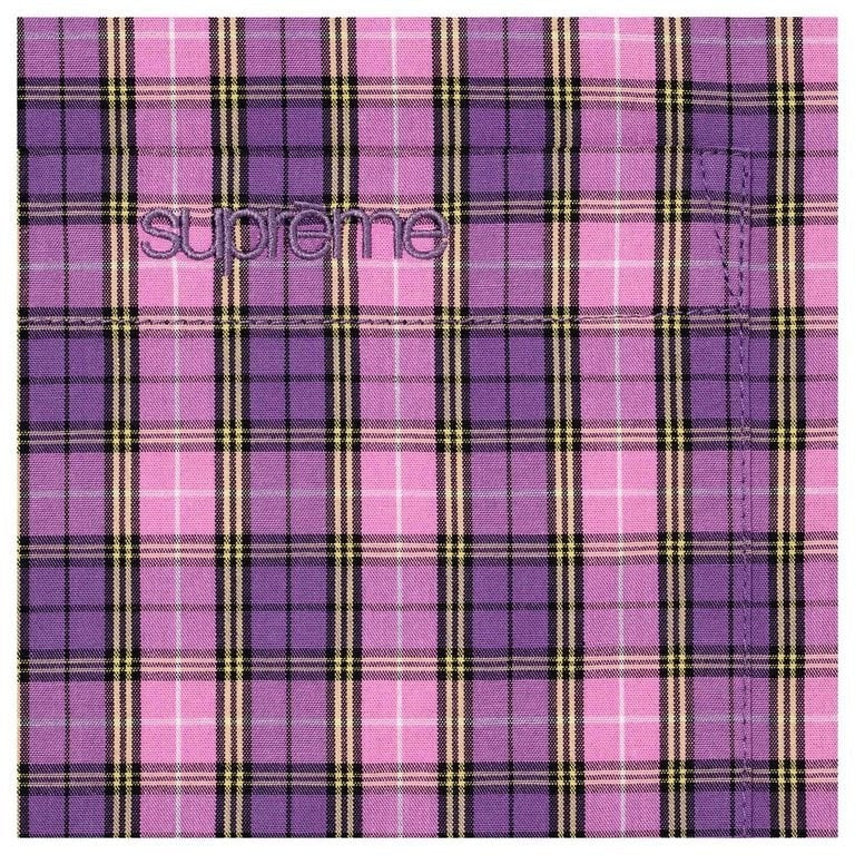 Supreme Mini Plaid S/S Shirt Purple
