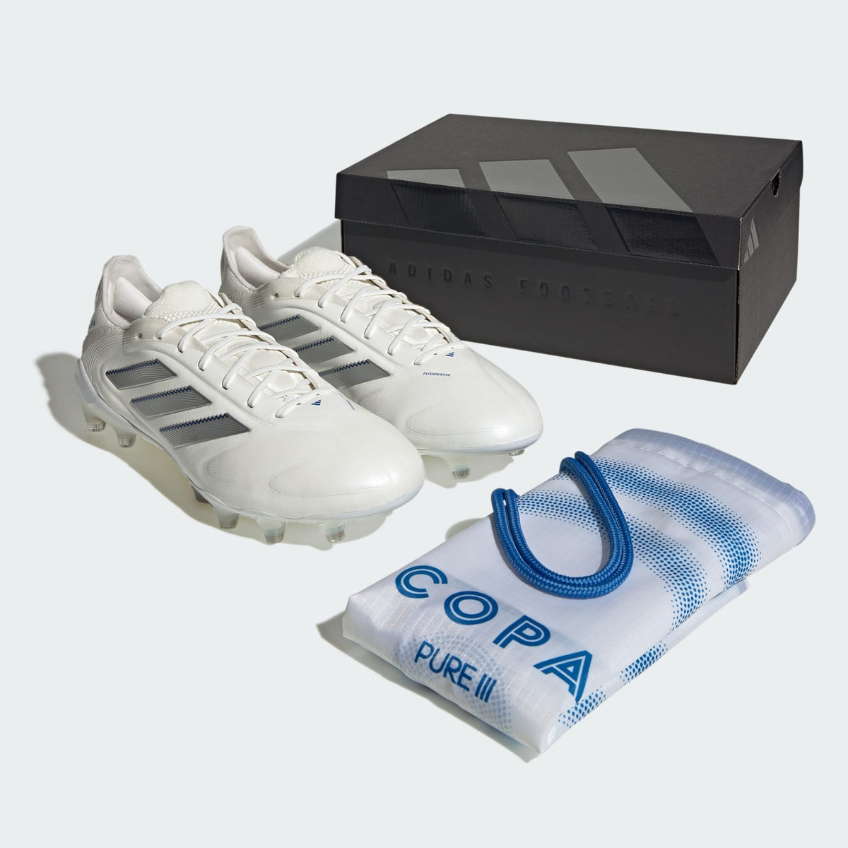 ID9040 adidas Copa Pure 3 Elite FG Cloud White Silver Metallic Bright (Men's)