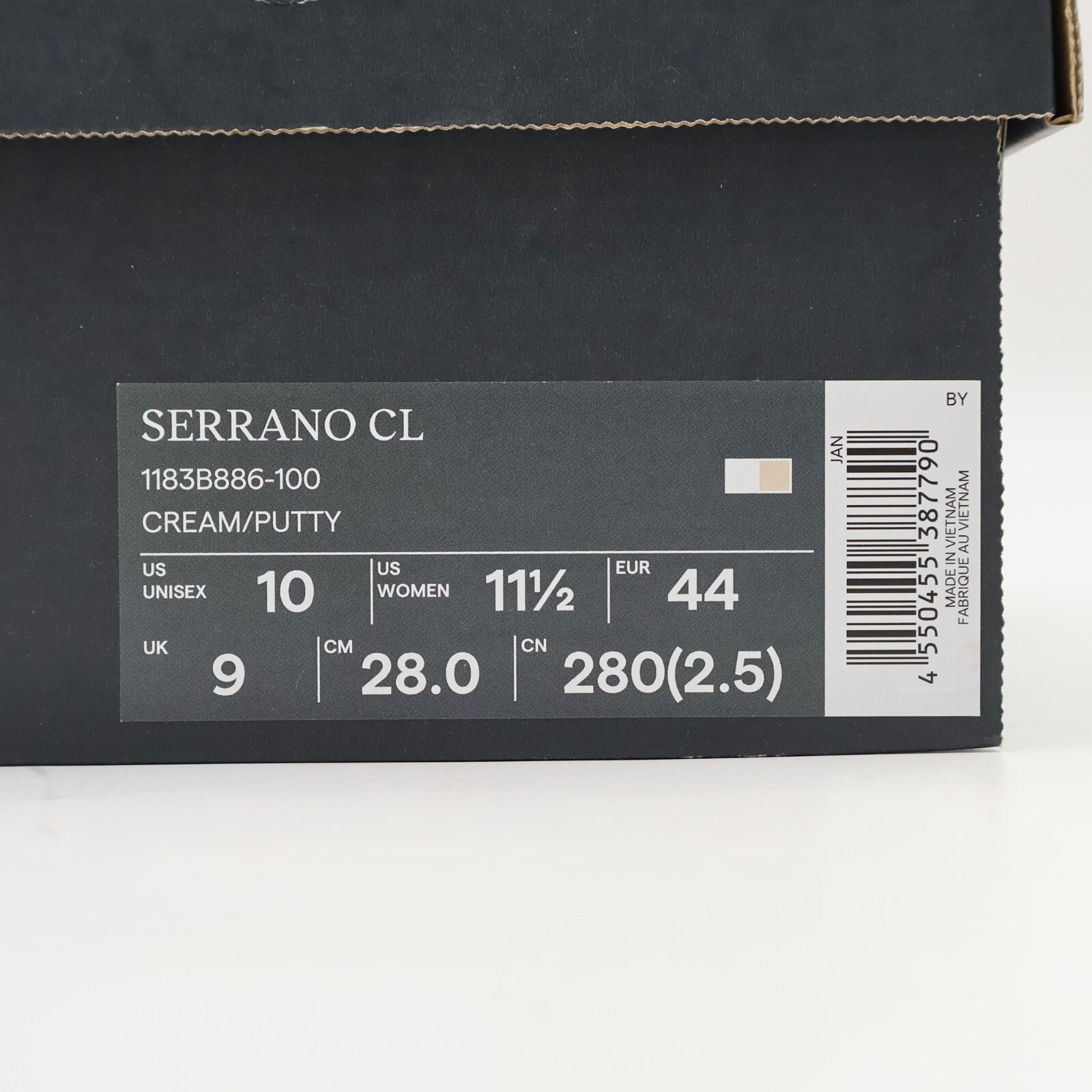 1183B886-100 Onitsuka Tiger Serrano CL Cream Putty (Men's)