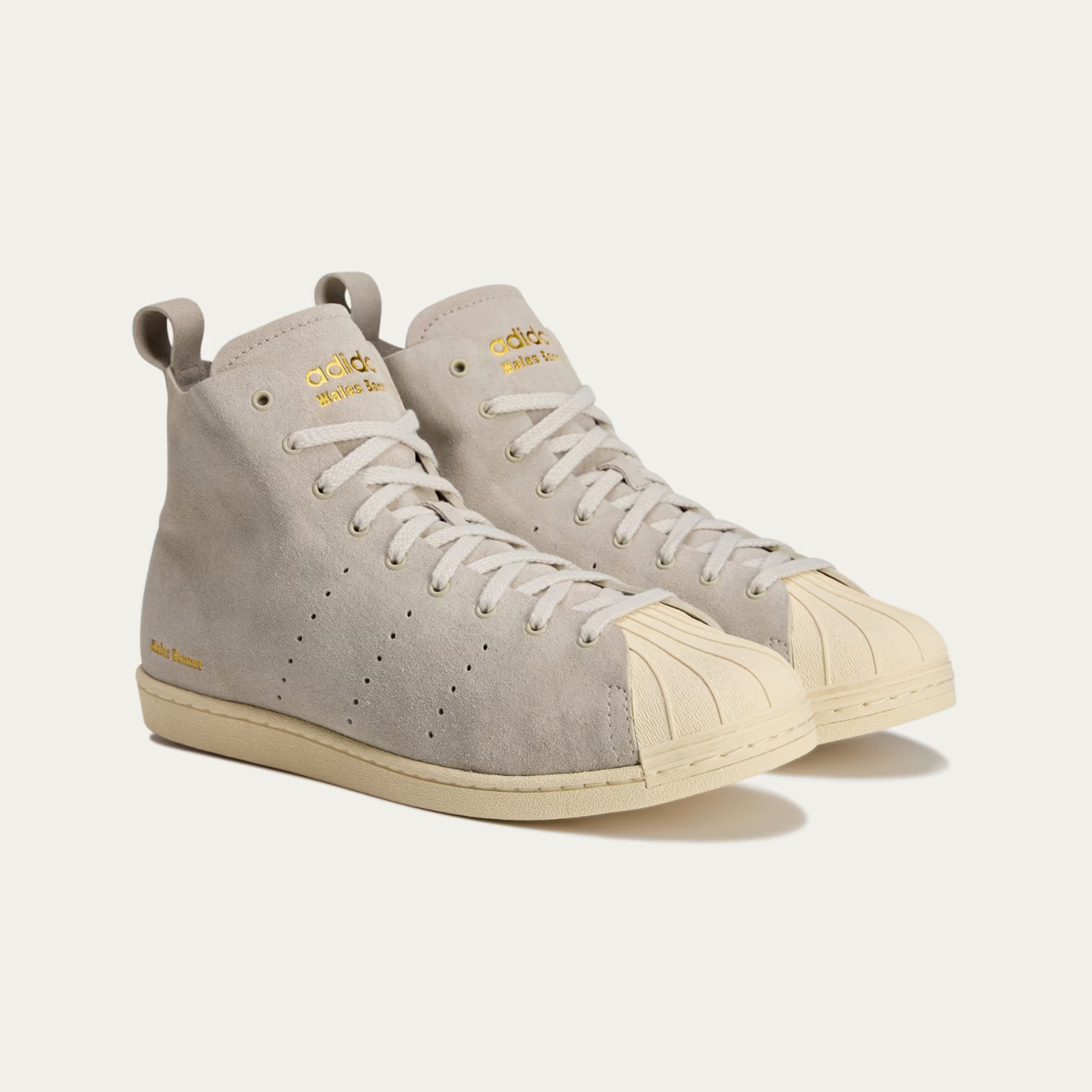 JQ7633 Wales Bonner Ã adidas Originals Superstar High Mist Stone (Men's)