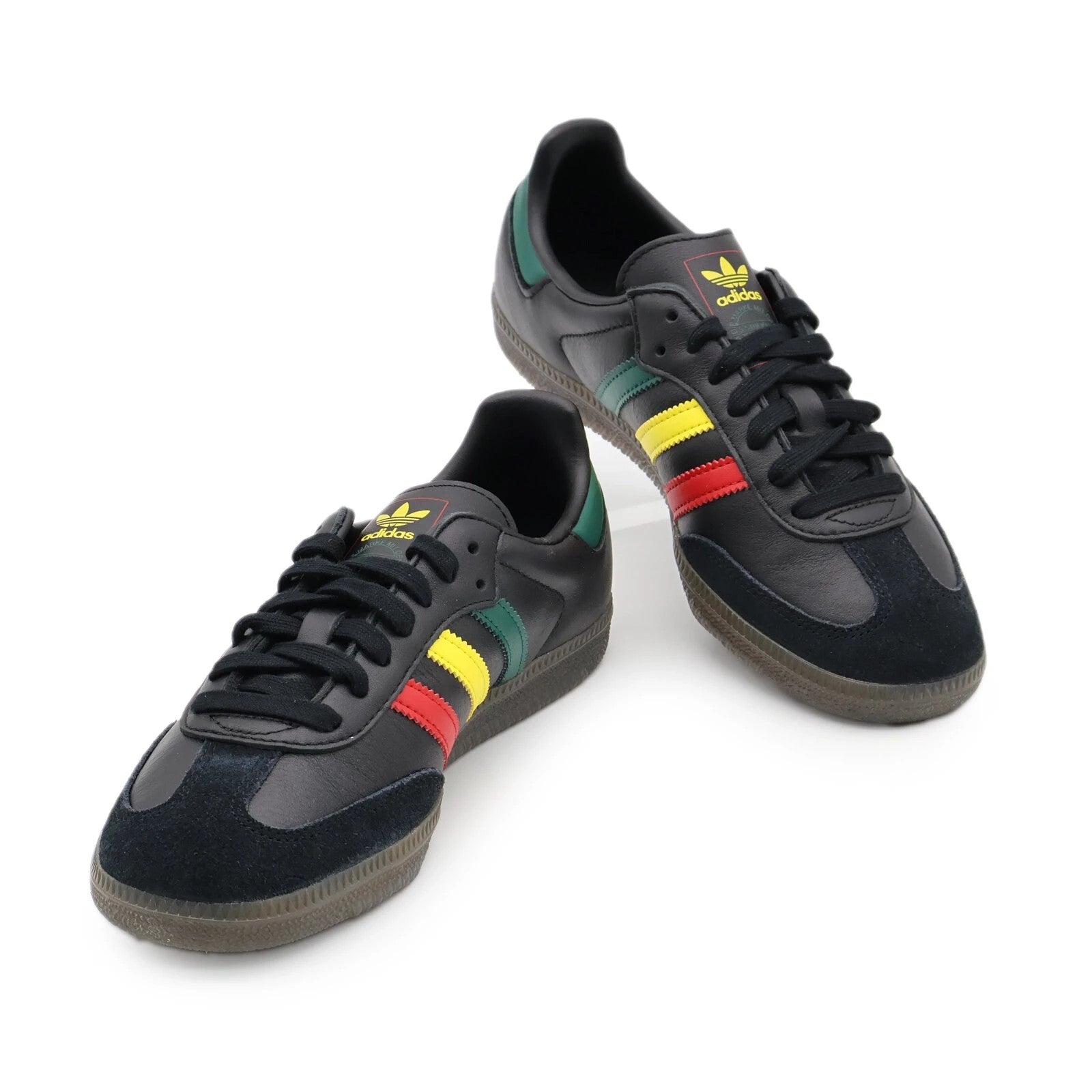 IH3119 adidas Originals Samba OG Rasta Core Black Green Yellow Red (Men's)