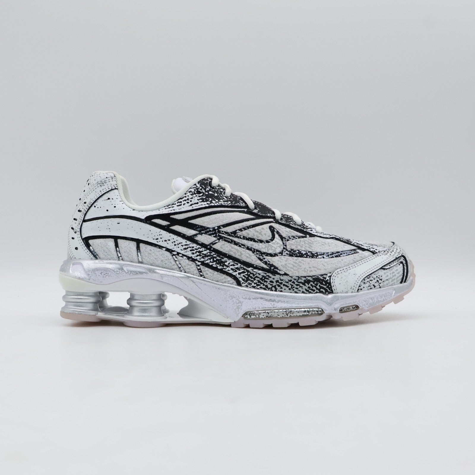 IB8174-100 Nike Shox Ride 2 White Metallic Platinum Black Flat Gold (Men's)