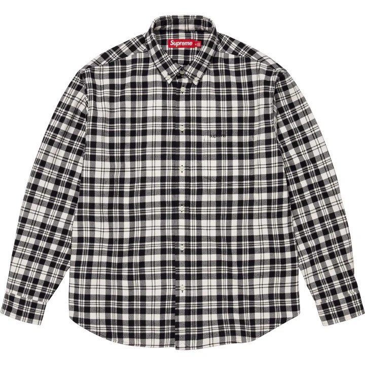 Supreme Plaid Flannel Shirt White
