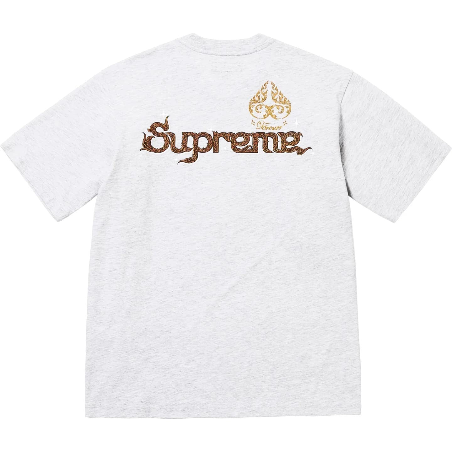 Supreme Peacock S/S Top Ash Grey