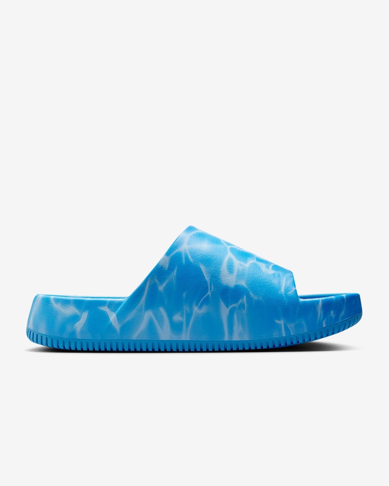HQ1125-400 Nike Calm Printed Slide Coast Signal Blue Antarctica Coast (Men's)