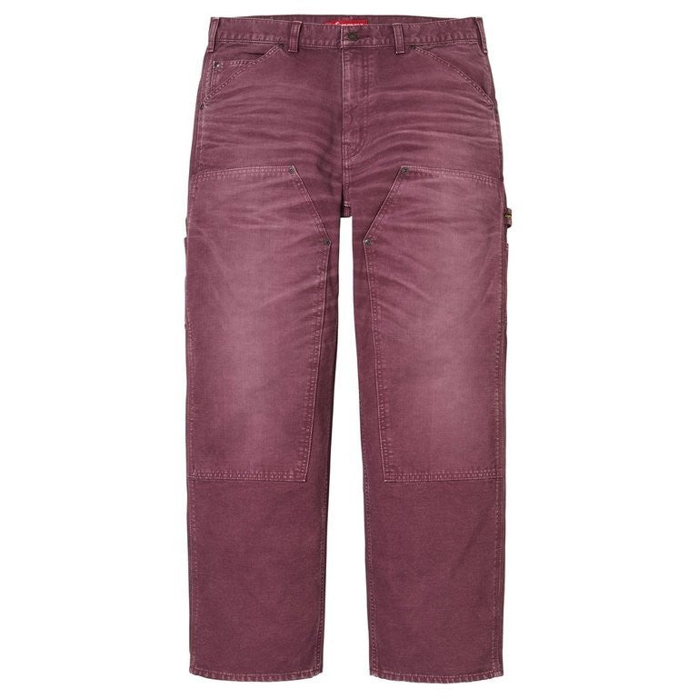 Supreme Worn Double Knee Painter Pant Burgundy (26FW)