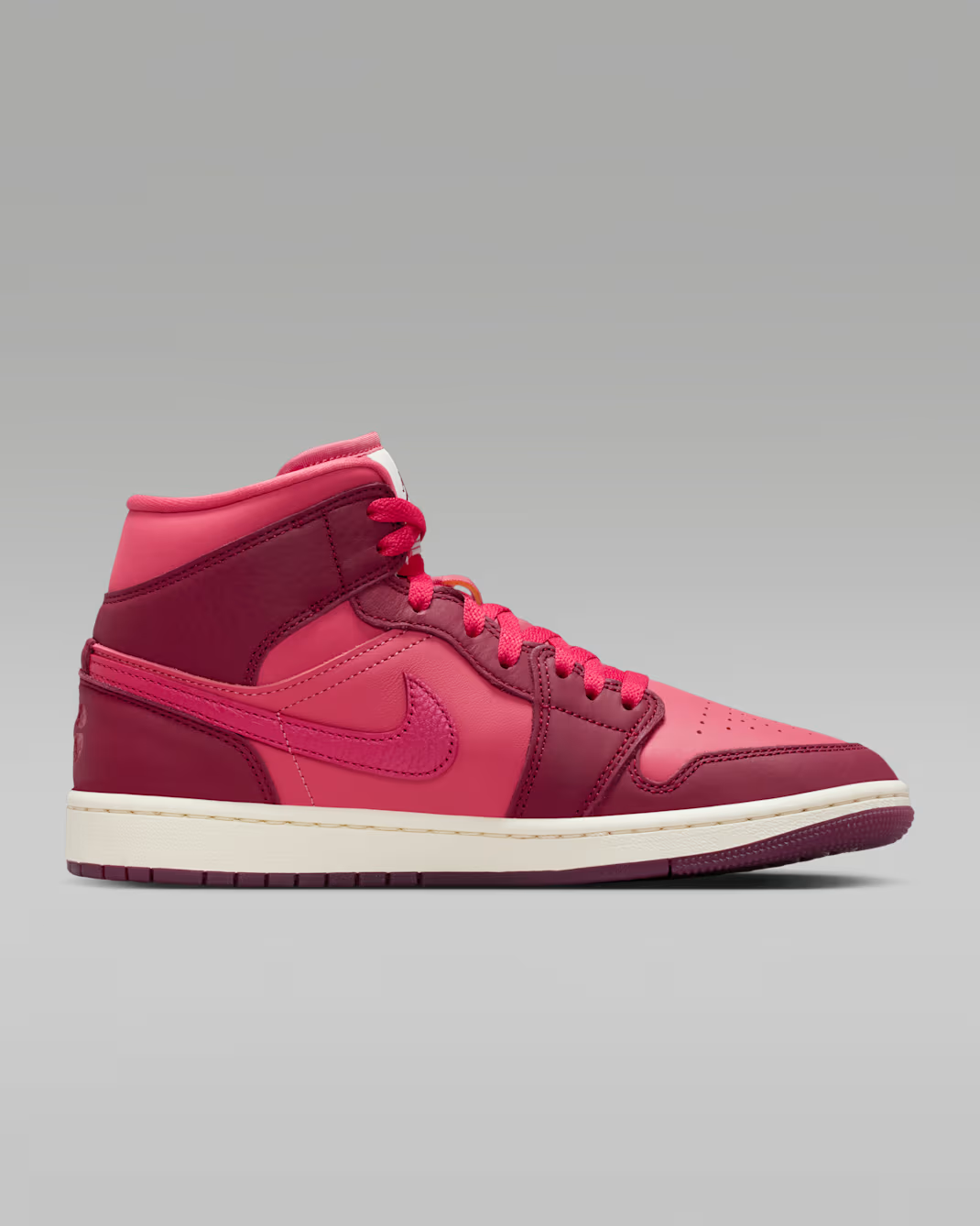 IB7018-600 Nike Air Jordan 1 Mid Valentine's Day 2026 Team Red (Women's)