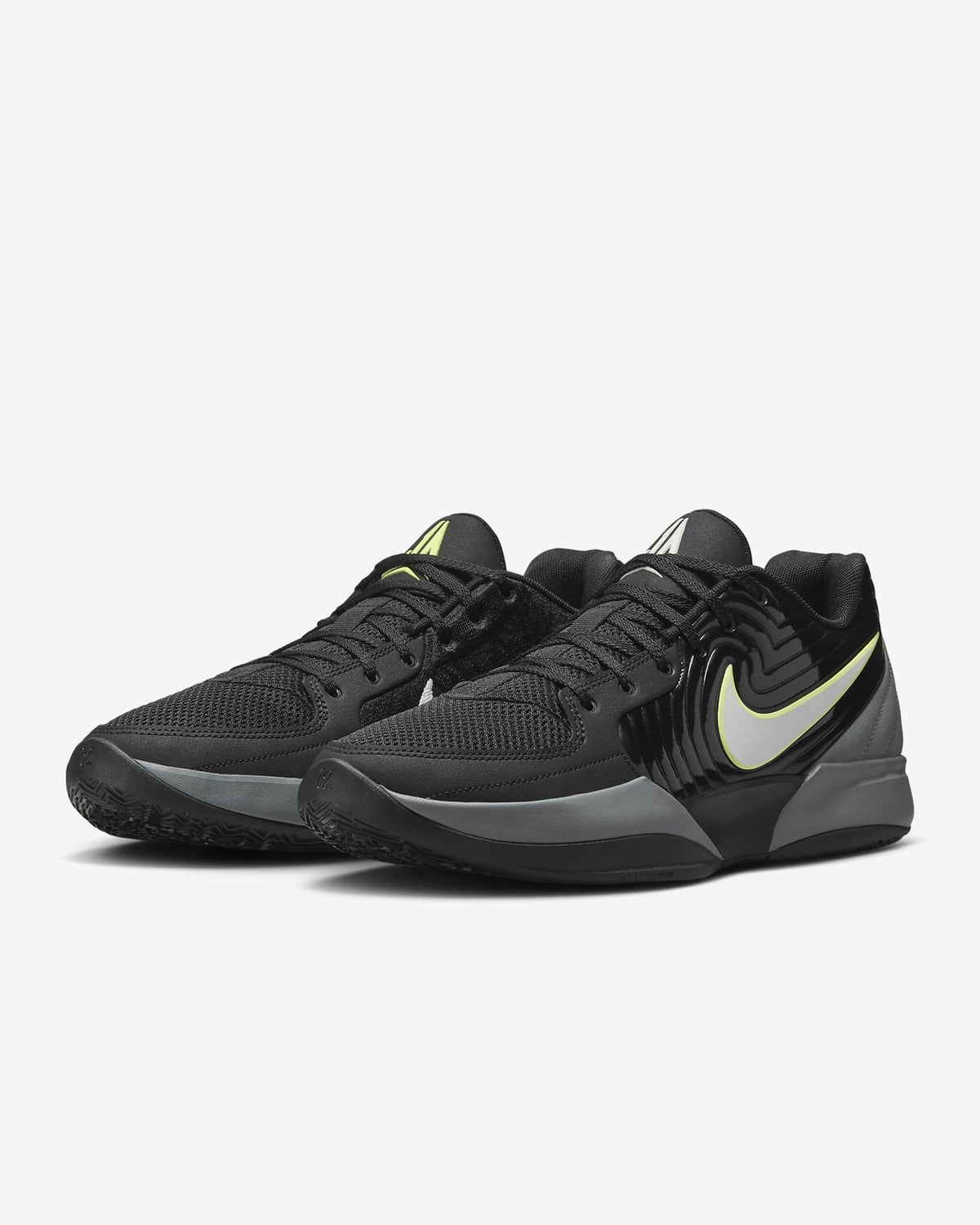 FD7327-001 Nike Ja 2 Black Light Smoke Grey Light Lemon Twist Phantom (Men's)