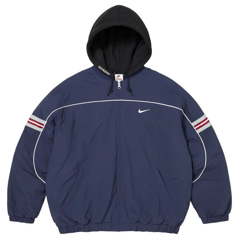 Supreme x Nike Nylon Hooded Jacket Navy