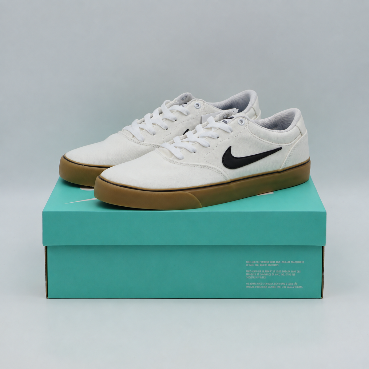 DM3494-101 Nike SB Chron 2 Canvas White White Gum Light Brown Black (Men's)