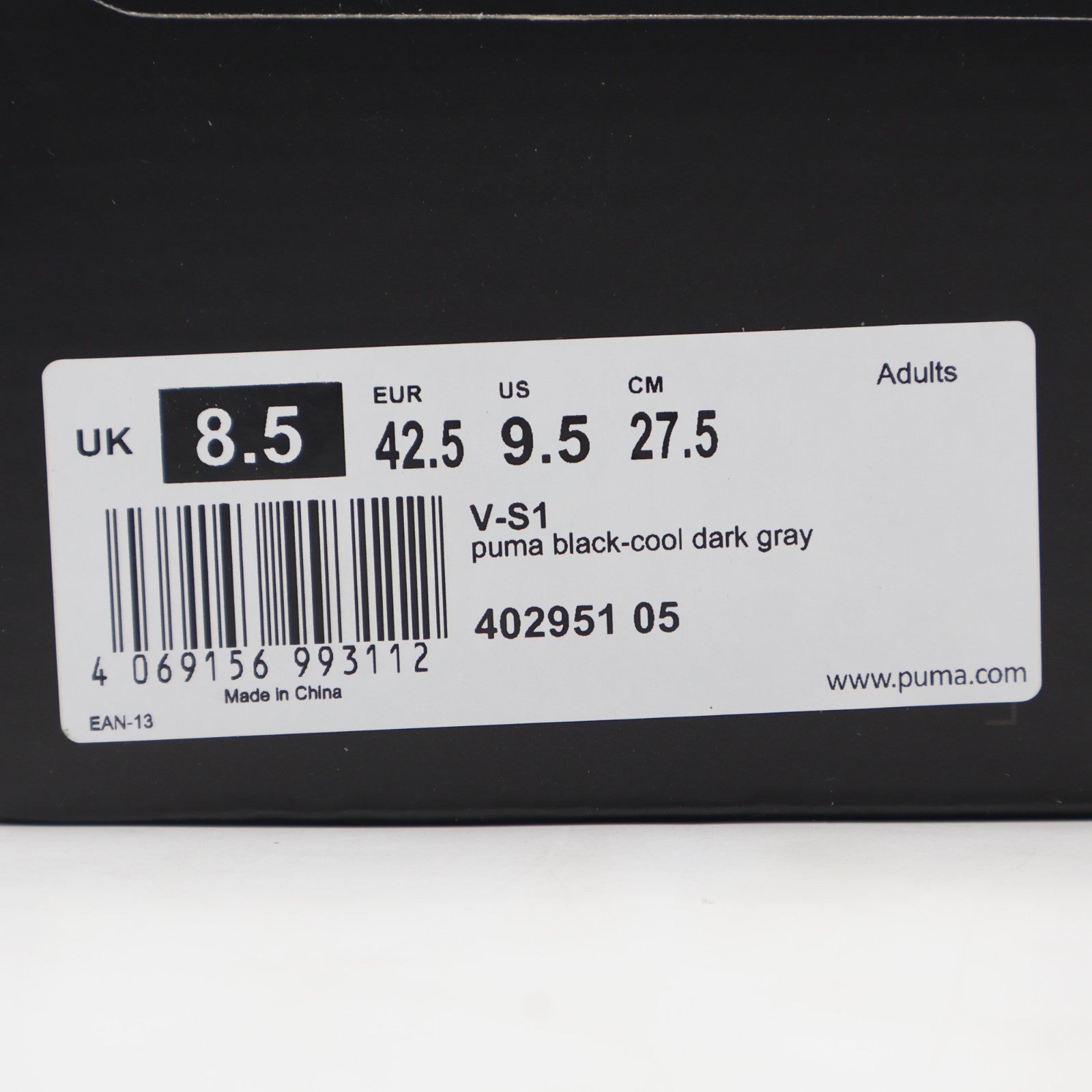 402951-05 Puma V-S1 PUMA Black Cool Dark Gray (Men's)