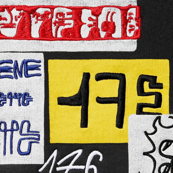 Supreme 176 Zip Up Hooded Sweatshirt Black