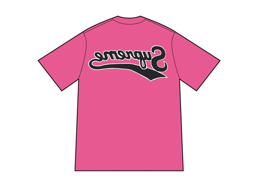 Supreme Backwards Tee Fuchsia