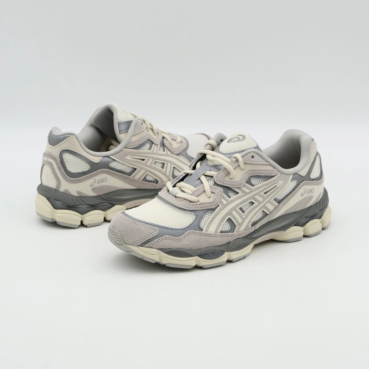 1201A789-103 Asics GEL-NYC Oyster Grey Cream Charcoal Gray Ivory Beige (Men's)