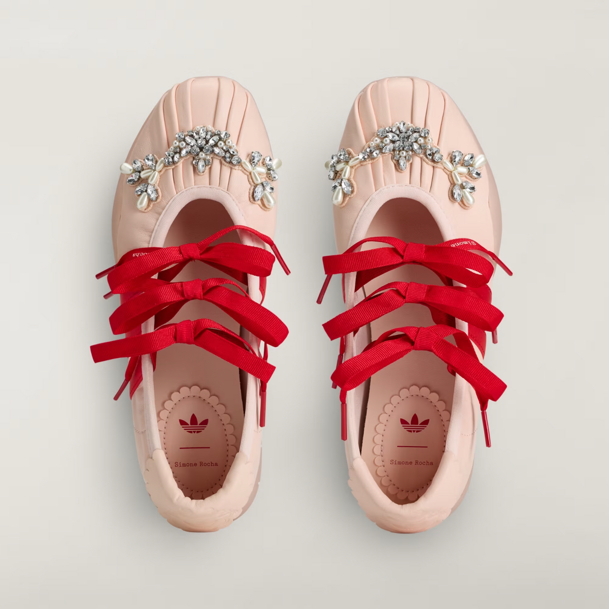 KJ5249 Simone Rocha Ã adidas Taekwondo Ballerina "Light Pink/Red" (Women's)