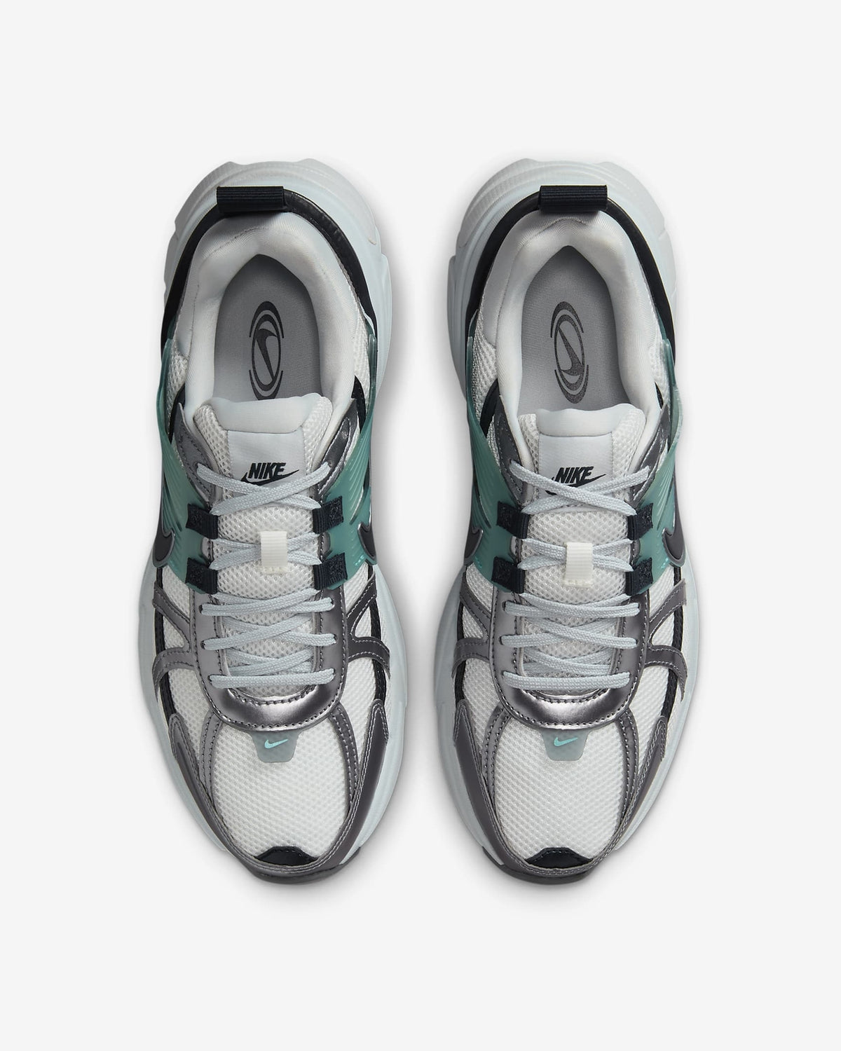 HQ3484-121 Nike Women's V2K Run Summit White Metallic Cool Gray Pure (Women's)