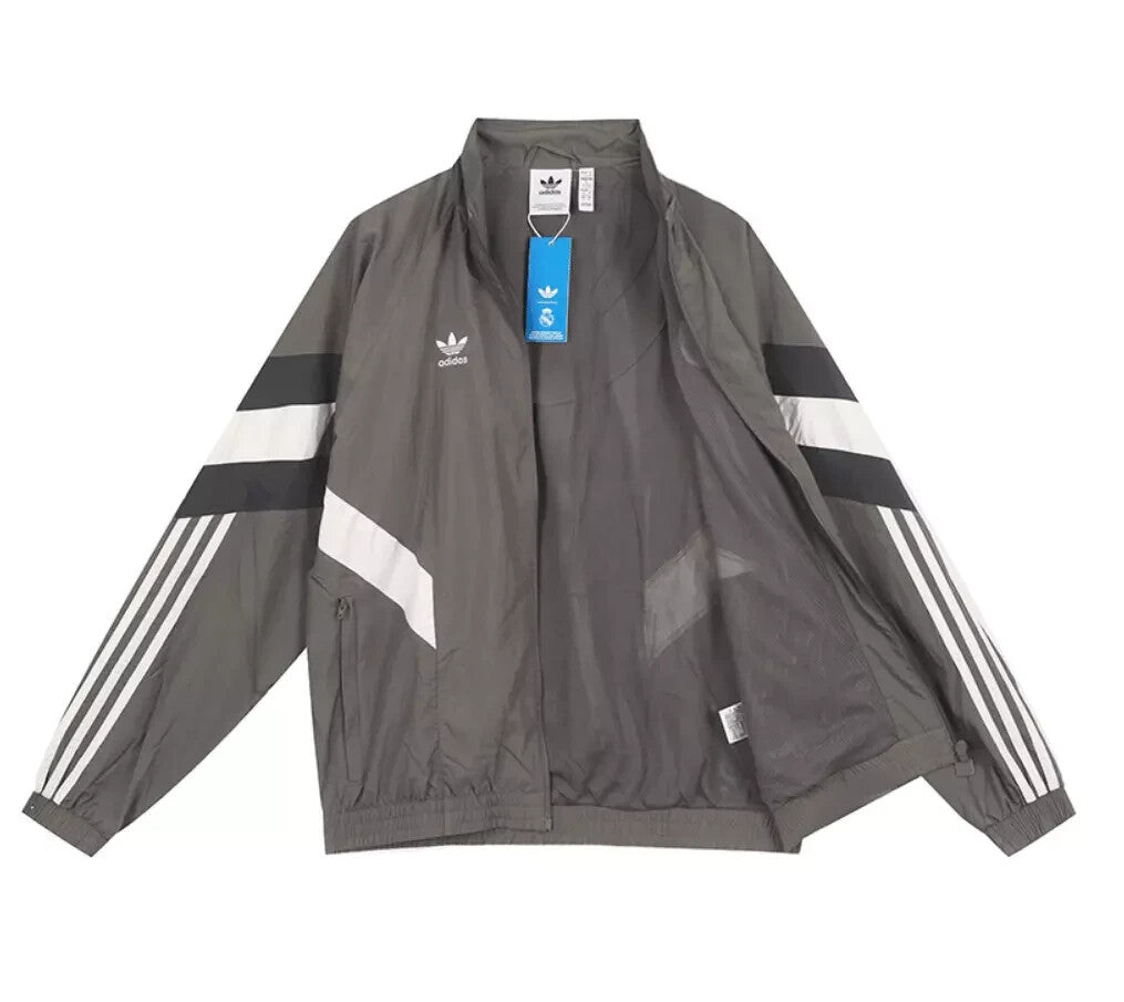 JI9479 adidas Real Madrid Lifestyle OG Track Top Charcoal Dark Gray