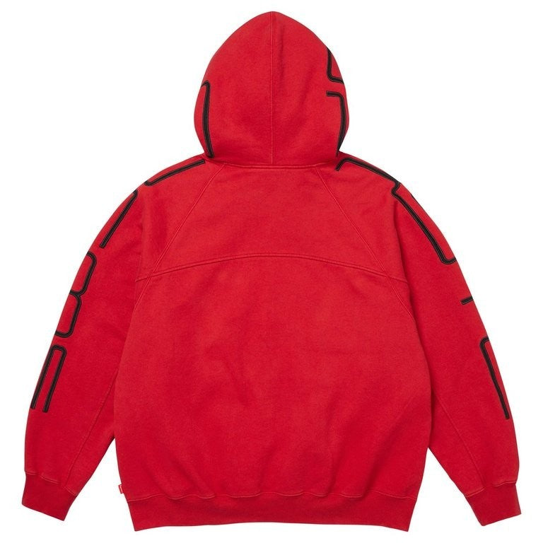 Supreme Connect Zip Up Hooded Sweatshirt Red