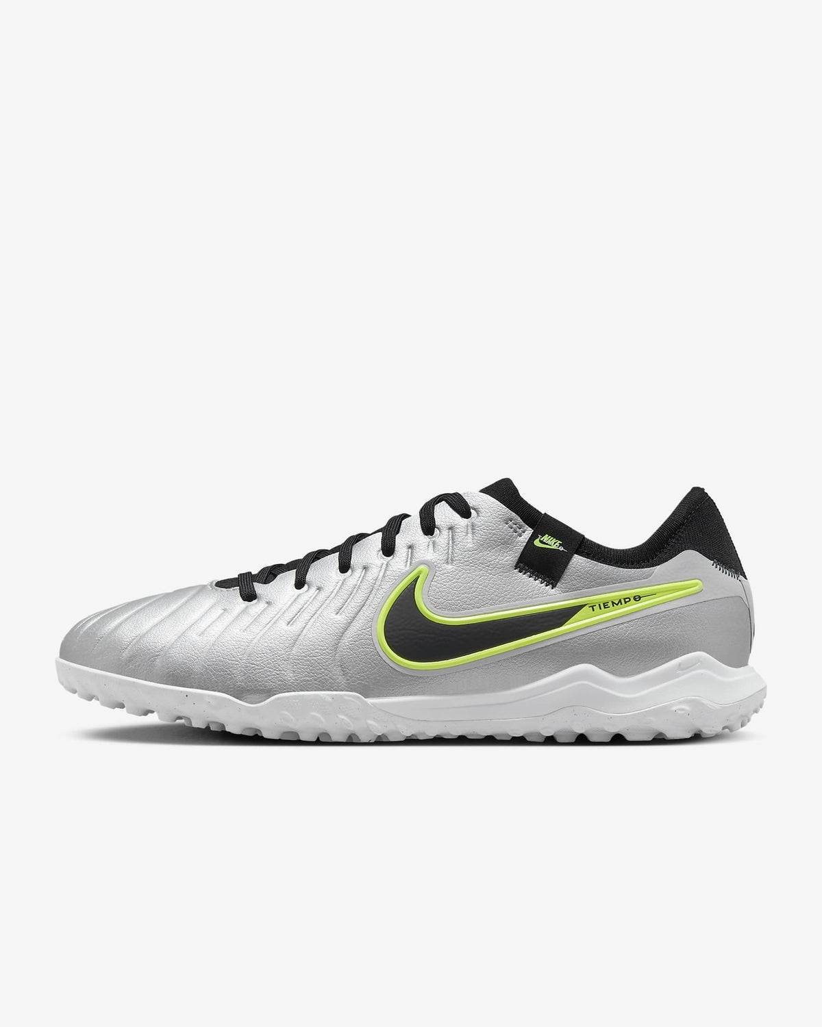 DV4336-001 Nike Tiempo Legend 10 Pro Metallic Silver Volt Black (Men's)