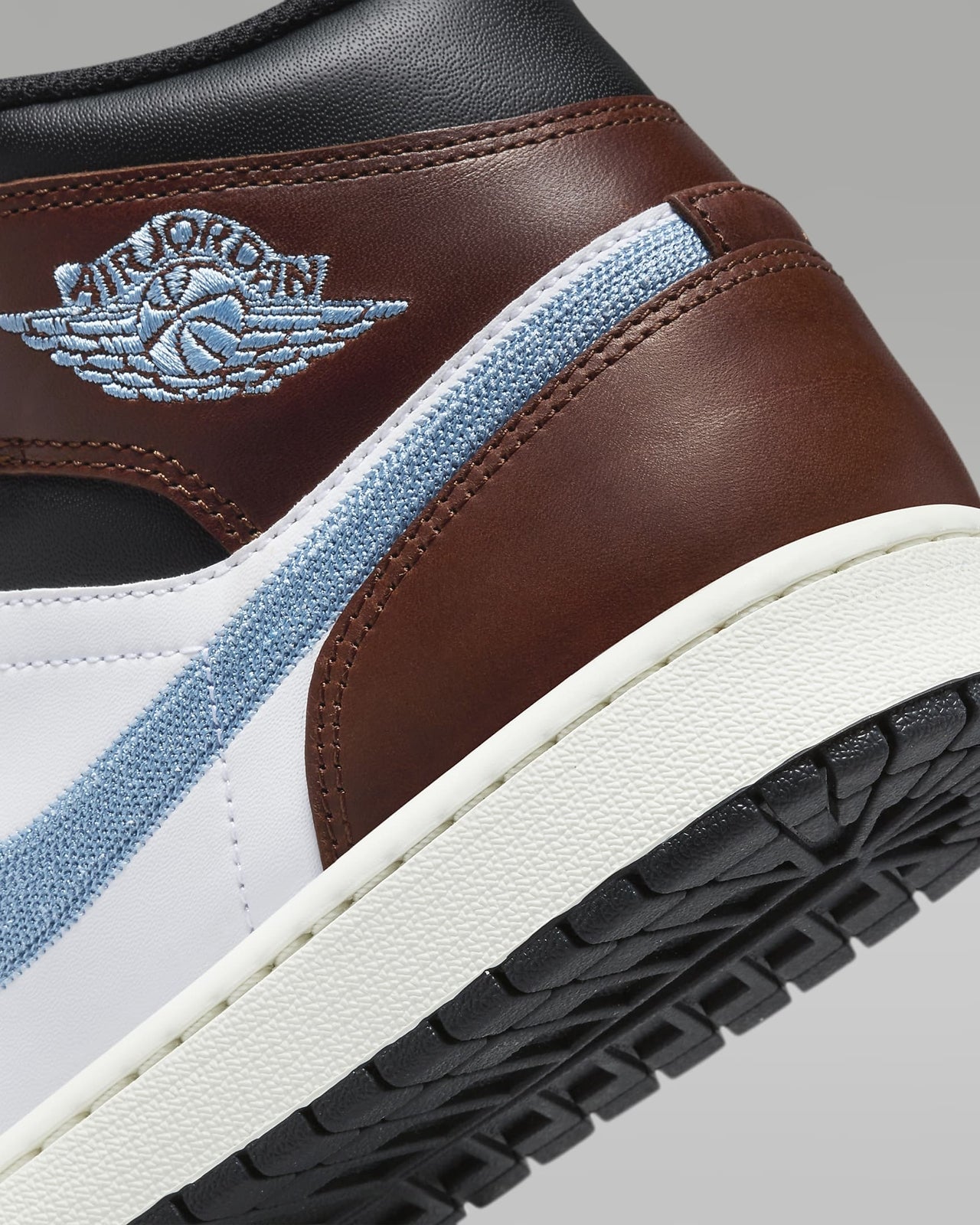 FQ7831-142 Nike Air Jordan 1 Mid SE White Black Sail Blue Grey (Men's)