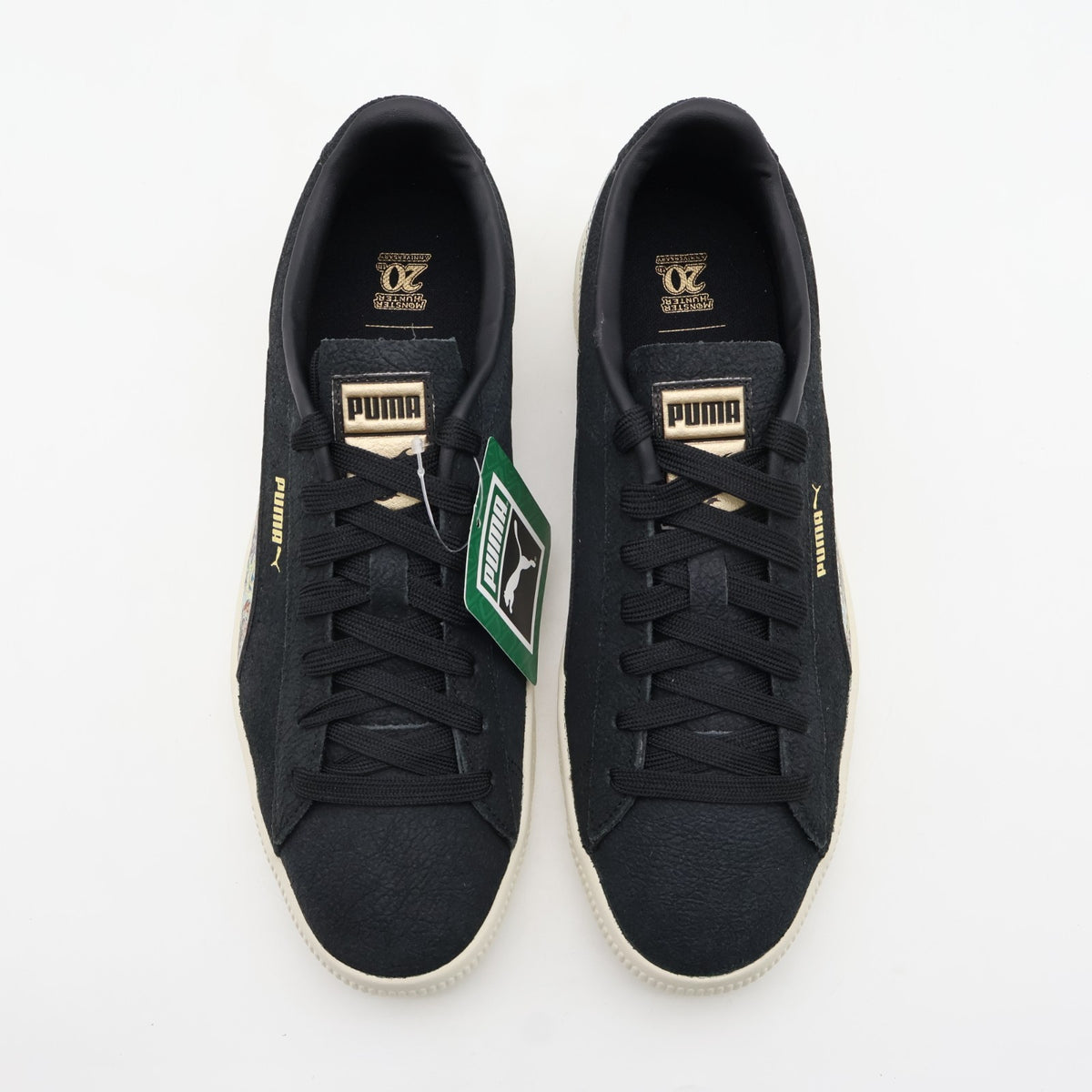 401817-01 Monster Hunter Puma Suede Vintage R Puma Black Warm White (Men's)