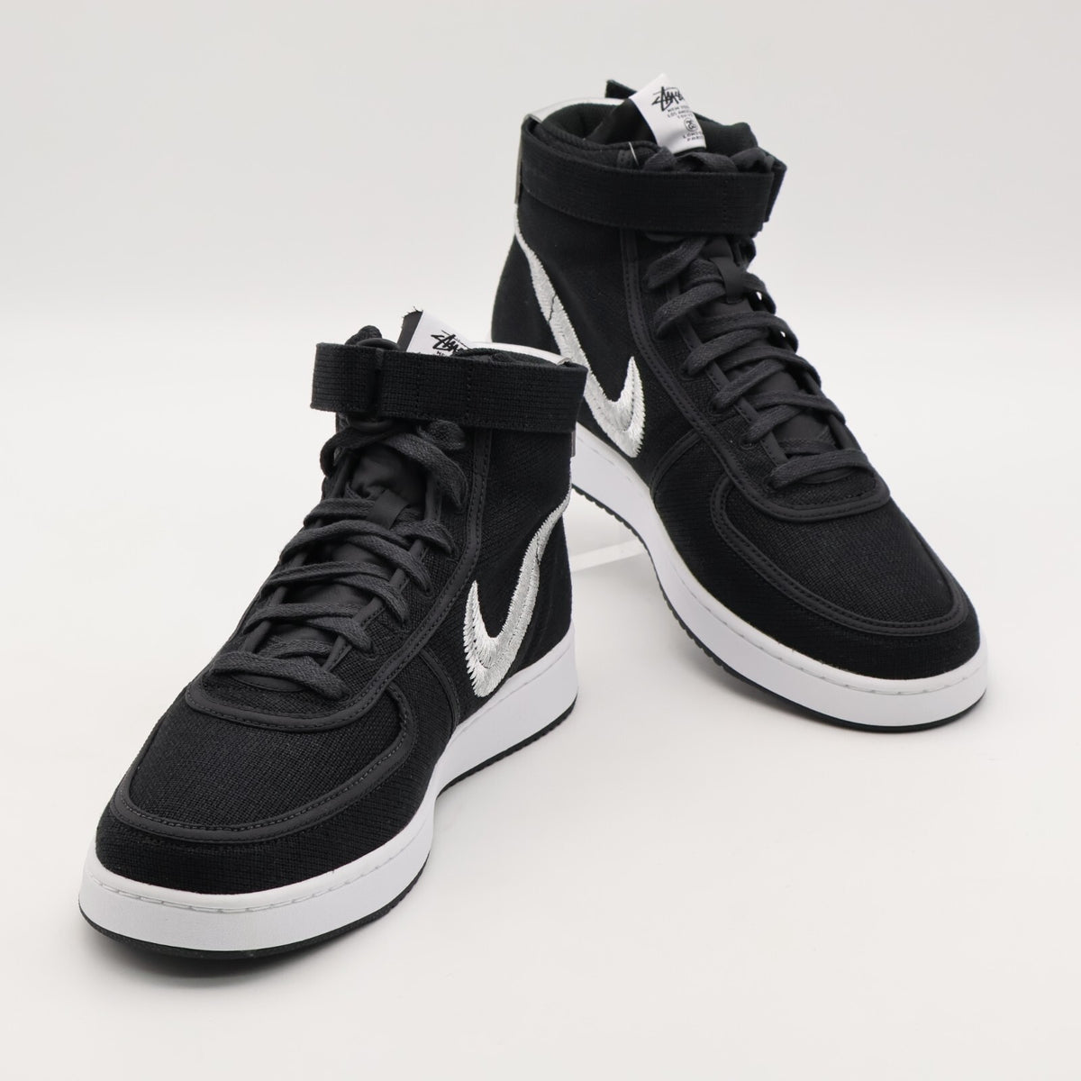 DX5425-001 Stussy Nike Vandal High Black Silver White Green (Men's)