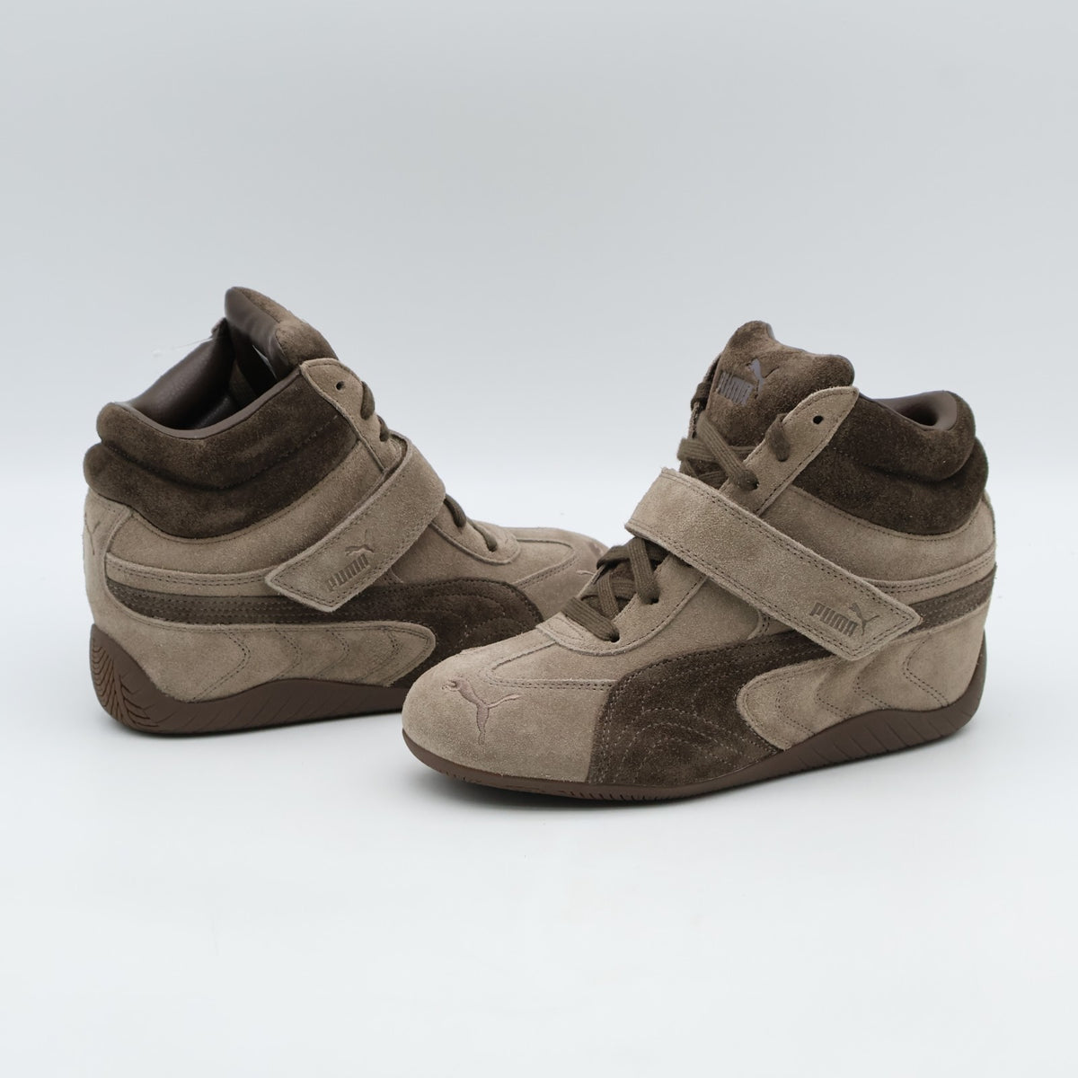 407878-01 Puma Women's Speedcat Wedge Totally Taupe Chocolate (Women's)