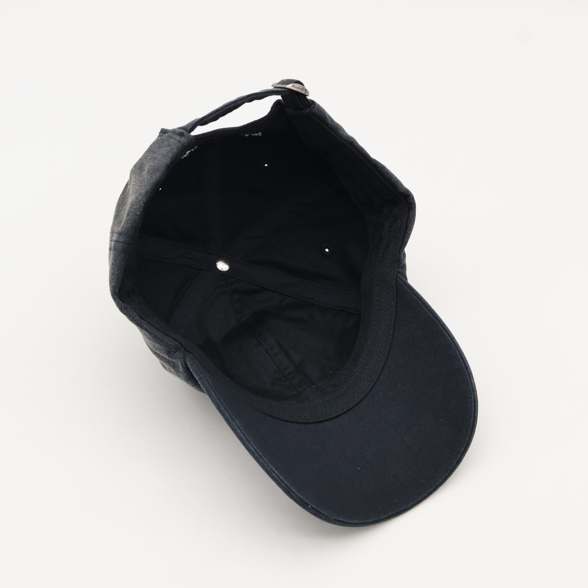 Supreme Leather Applique 6-Panel Black
