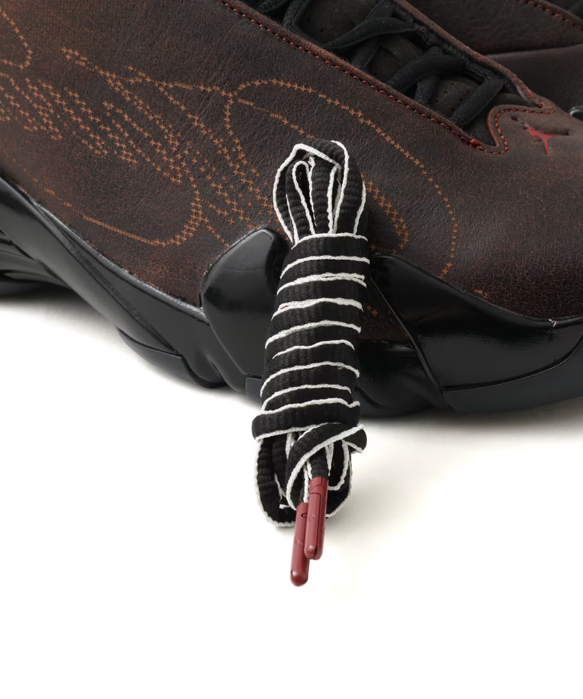 IQ5708-001 Mowalola Ã Nike Air Jordan 14 Retro SP "Black/Burnt Red" (Men's)