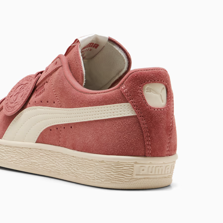 408464-01 Puma Suede Charles F Stead "Deeva Peach/Alpine Snow" (Men's)