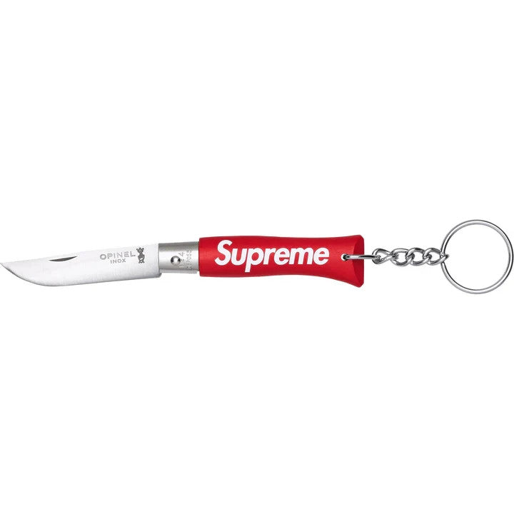 Supreme Opinel No. 4 Knife Keychain Red