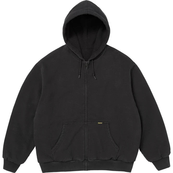 Supreme Reversible Work Zip Up Hooded Sweatshirt Black