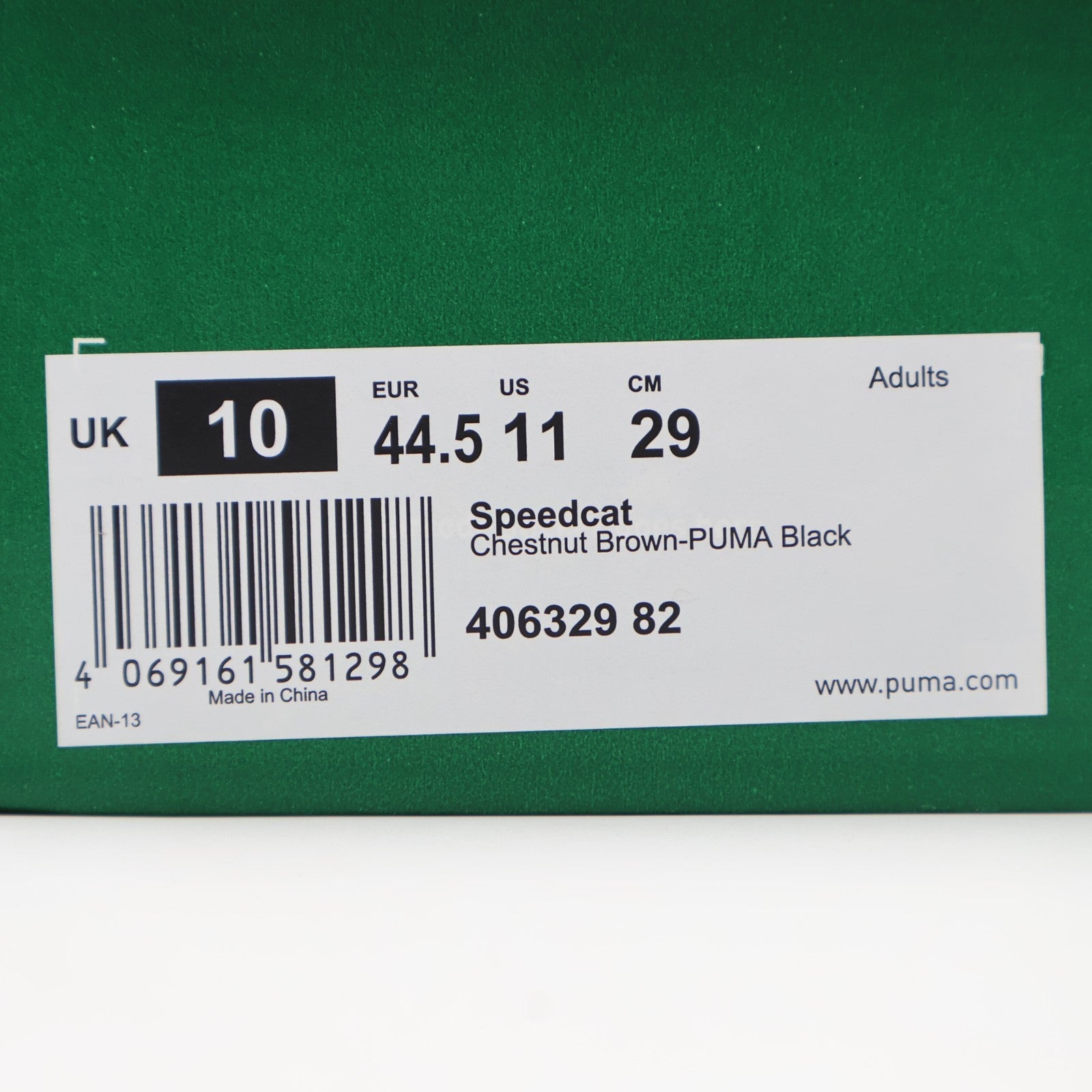 406329-82 Puma Speedcat Chestnut Brown Puma Black (BILLY'S Exclusive) (Men's)
