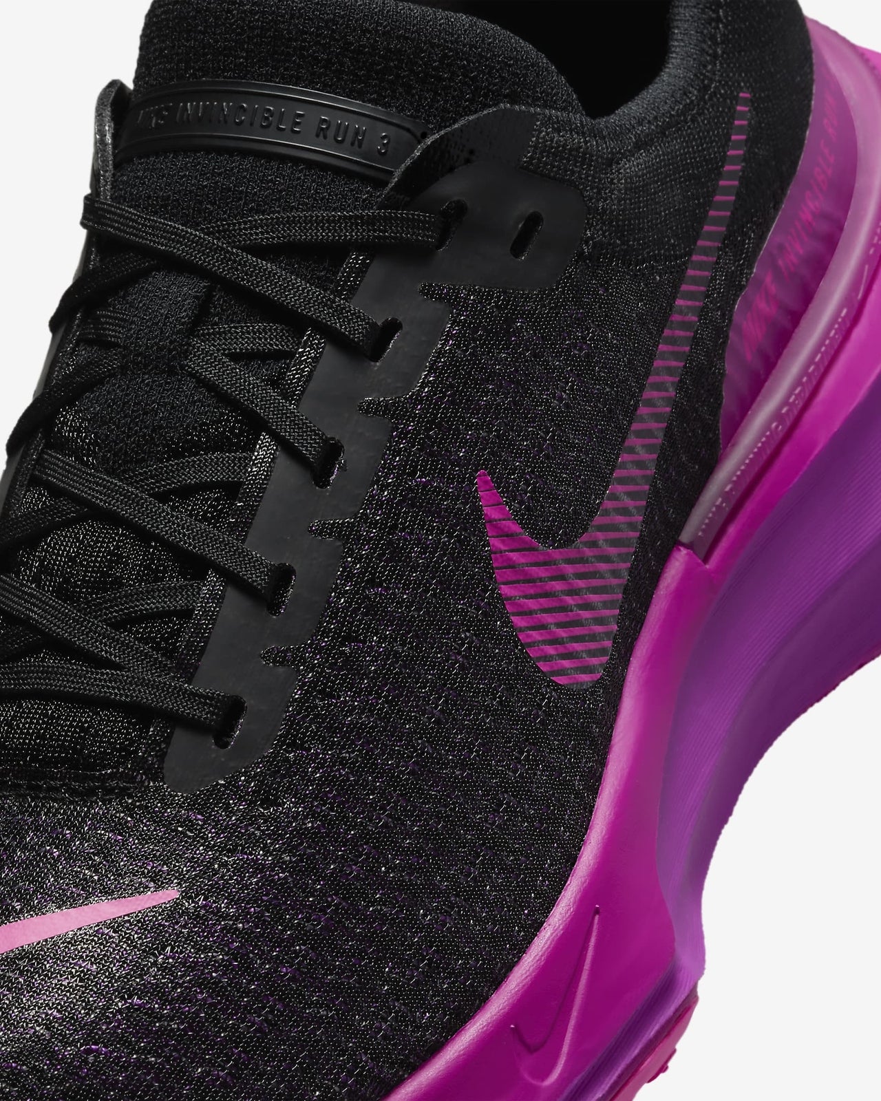 DR2615-006 Nike Invincible 3 Black Vivid Grape Hyper Violet Laser Fuchsia (Men's
