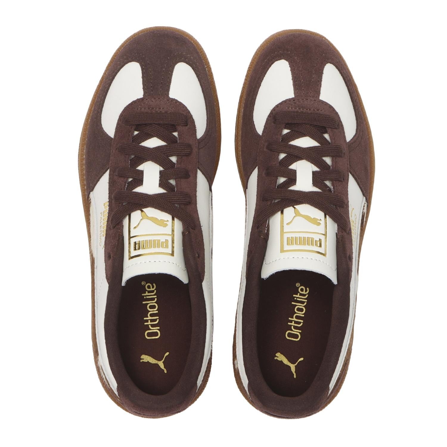 406129-01 Puma Palermo Cow Warm White Chocolate Brown Gum (Women's)
