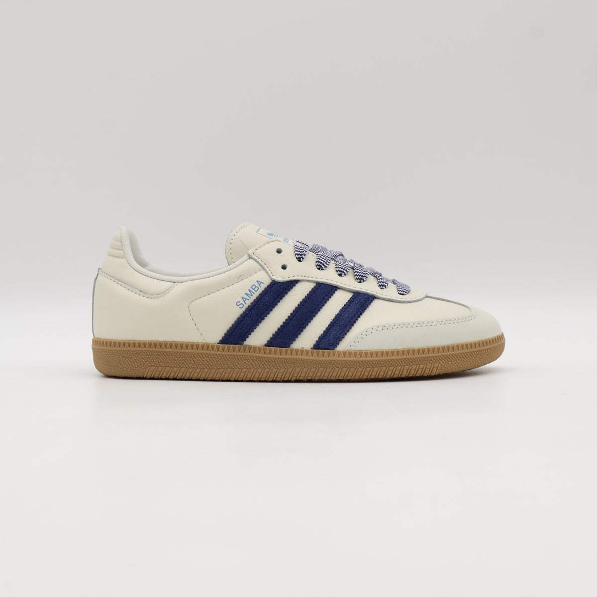 JI3907 adidas Originals Samba OG Off White Dark Blue Clear Sky (Women's)