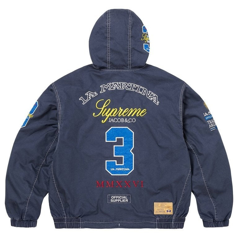 Supreme x La Martina Lightweight Hooded Jacket Navy