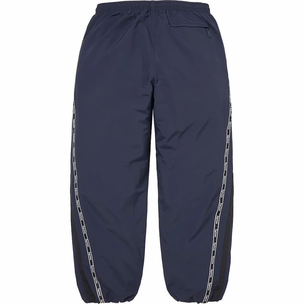 Supreme Logo Taping Track Pant Navy