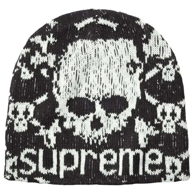 Supreme x Vanson Leathers Skull Beanie Black