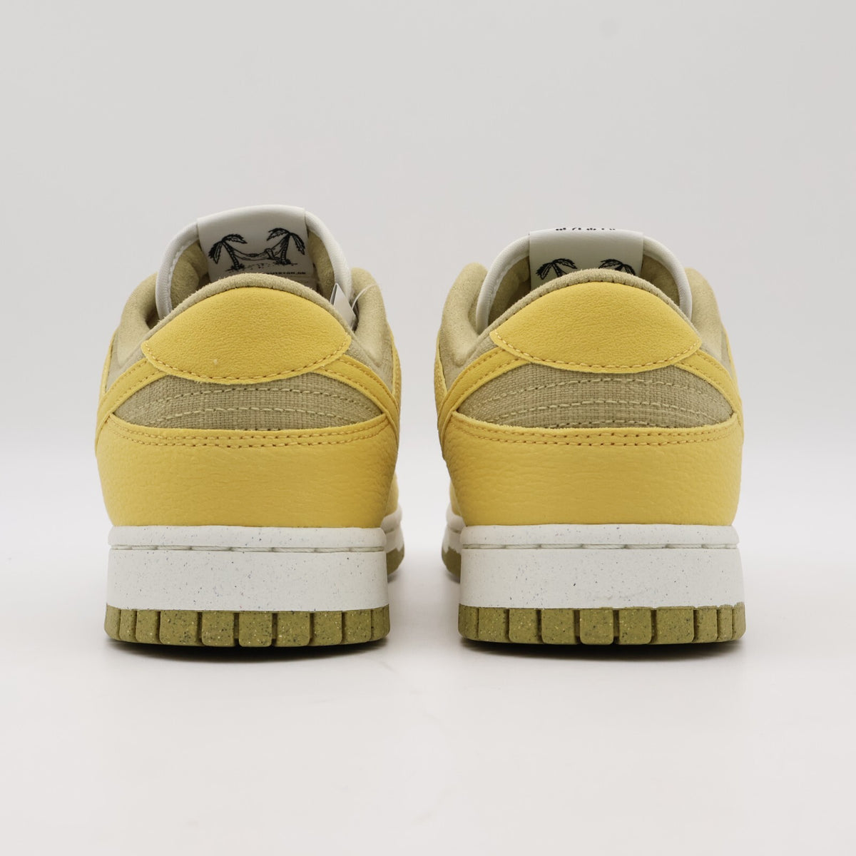 DV1681-100 Nike Dunk Low Sun Club White Yellow Wheat Grass Orange Sanded (Men's)