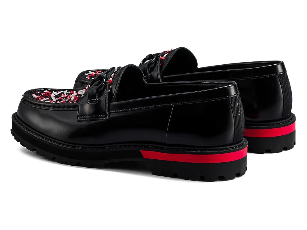 1181A616-008 Onitsuka Tiger Bit Loafer Black Classic Red (Men's)