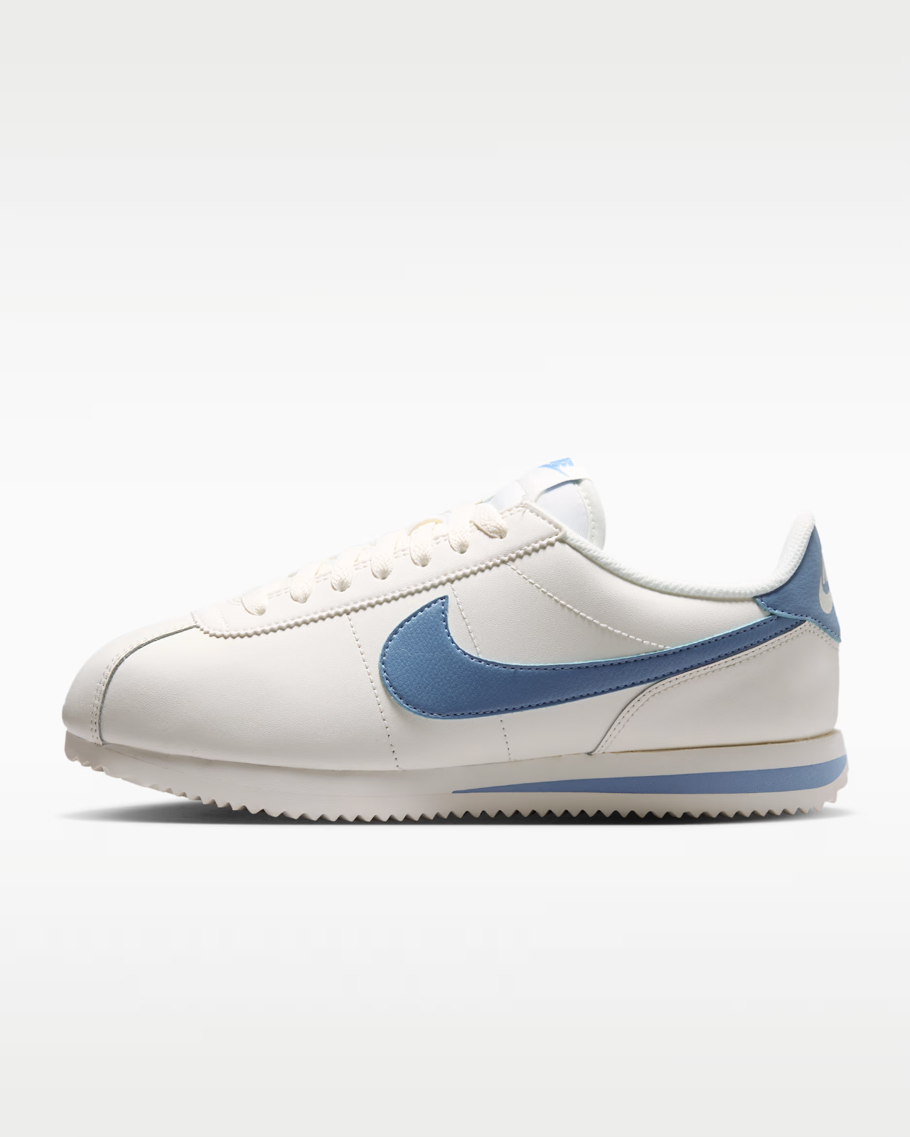 DN1791-119 Nike Cortez Leather "Sail/Work Blue" (Women's)