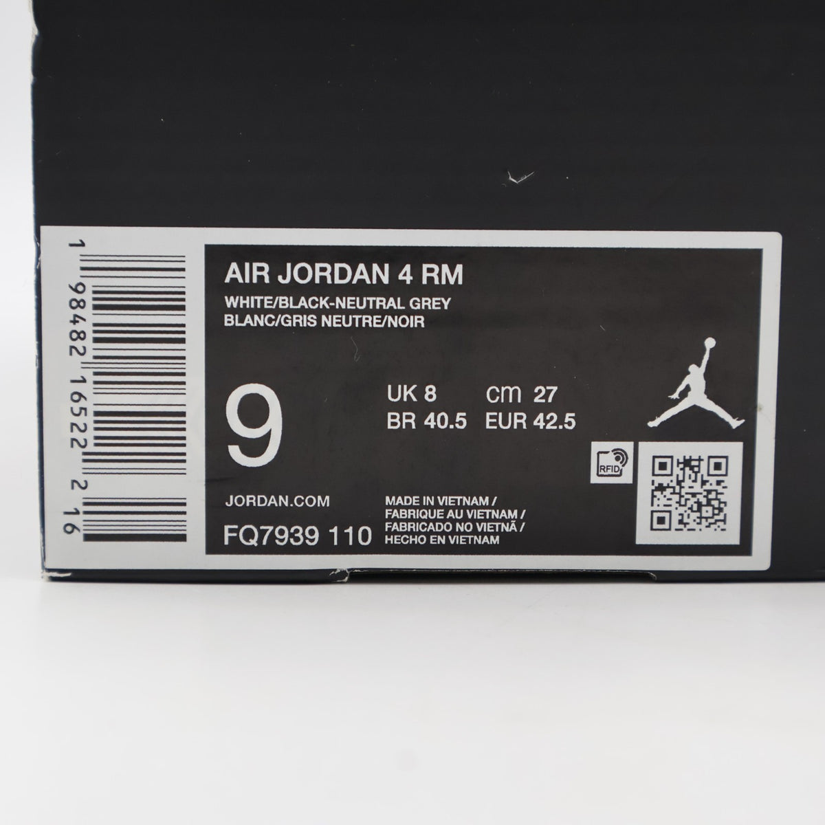 FQ7939-110 Nike Air Jordan 4 RM White Black Gum (Men's)