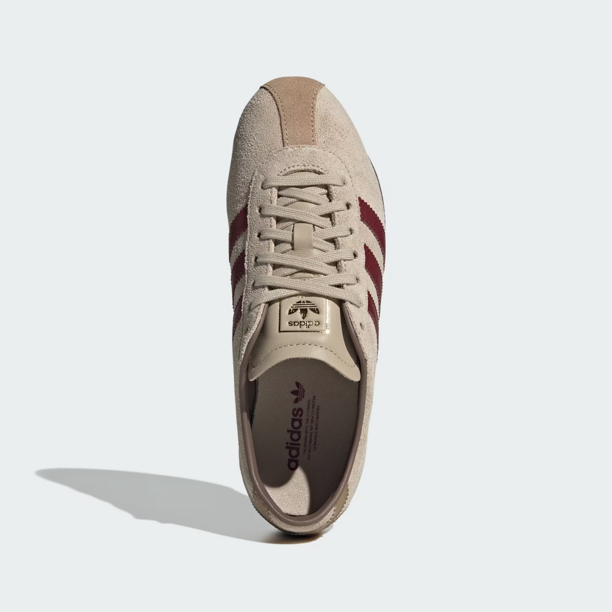 KJ0366 adidas Tokyo Stone Khaki Collegiate Burgundy (Men's)
