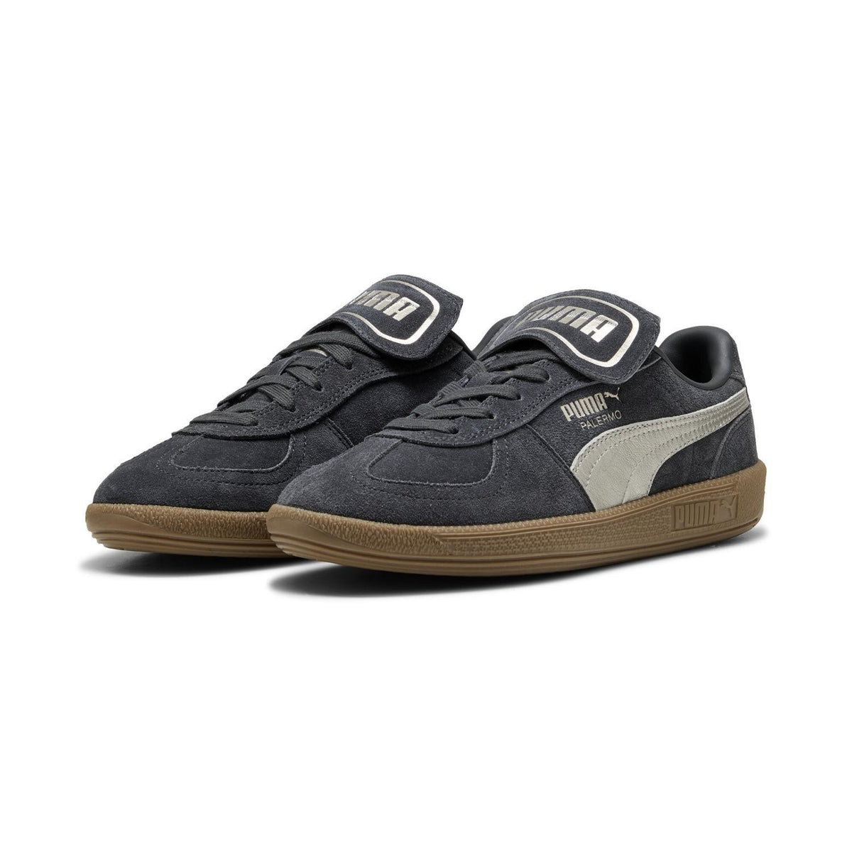 404021-02 Puma Palermo Premium Metallic Dusky Gray Gum (Men's)