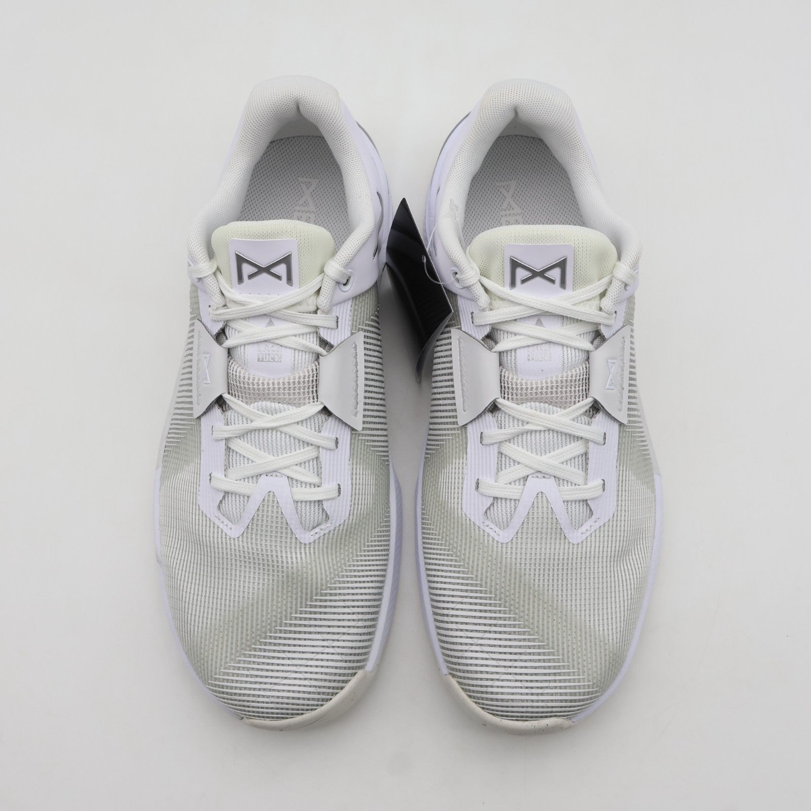HQ2620-100 Nike Metcon 10 White Platinum Tint Wolf Grey Metallic Silver (Women's